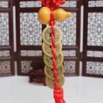 اویز سکه پنج تایی با کدو چوبی
