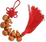 آویز 5 تایی کدو قلیانی چوبی (ولو ثروت) - Image 2