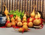 آویز 5 تایی کدو قلیانی چوبی (ولو ثروت) - Image 5